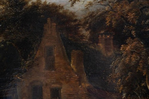 Paintings & Drawings  - Animated Landscape Attributed To Roelof van Vries (1630 - 1681)