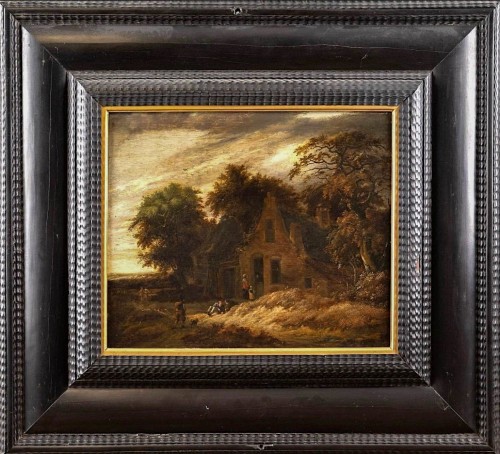 Paysage animé, attribué à Roelof van Vries (1630 - 1681)  - Louis XIV