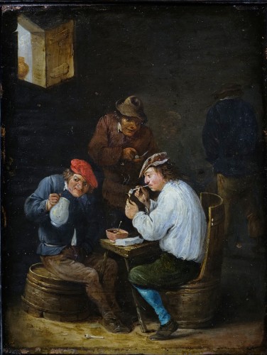 Scène de genre, attribué à Matthieu Van Helmont (1623-1679)