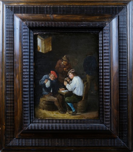 Tableaux et dessins Tableaux XVIIe siècle - Scène de genre, attribué à Matthieu Van Helmont (1623-1679)