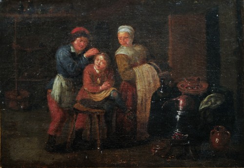 Cabinet du chirurgien, attribué à H. Maertensz. Sorgh (1610-1670)