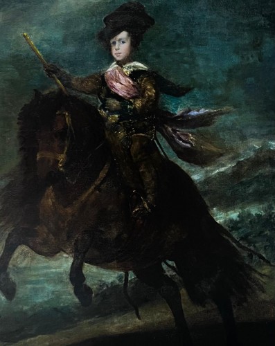 L’Infant d'Espagne, début du XIXe siècle d’après Velázquez - Tableaux et dessins Style 