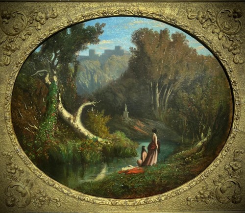  - Adolphe Balfourier (1816–1898) View Of Chigi Park In Ariccia