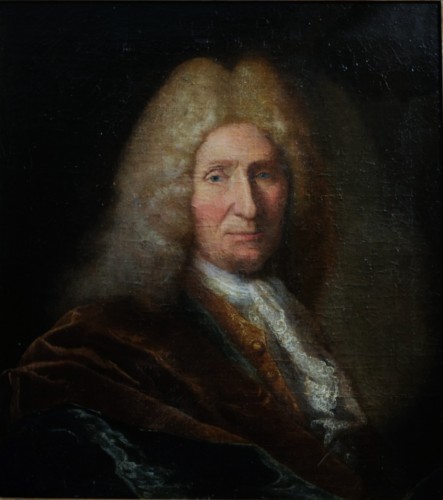 Portrait d’un noble, école française du 18e siècle attribué à Jean-Baptiste Guélard (1719 – vers 1750)  - Tableaux et dessins Style 