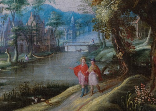 Landscape,  late 16th-century Flemish school - Paintings & Drawings Style 