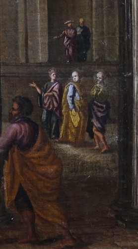  - Jesus and the adulterous woman, 17th-century Romano-bolonese School