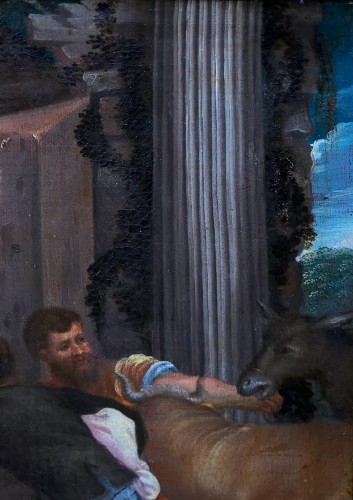 Nativité, école italienne du XVIIe siècle d'après Titien - Gallery Judith et Jean de Beaumont