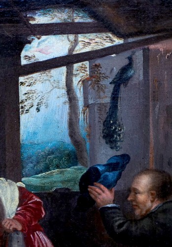 XVIIe siècle - Nativité, école italienne du XVIIe siècle d'après Titien