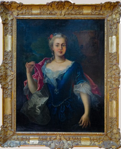 Jeune femme, Ecole francaise du 18e siècle - Gallery Judith et Jean de Beaumont