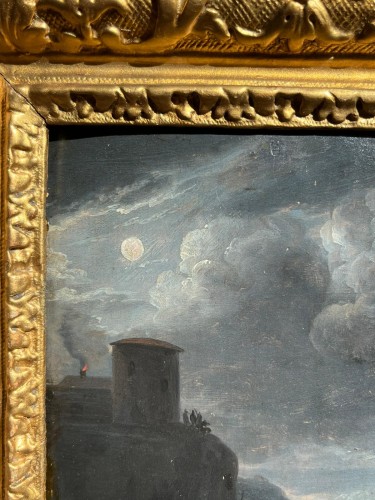 Clair de lune, école hollandaise du XVIIe siècle - Gallery Judith et Jean de Beaumont