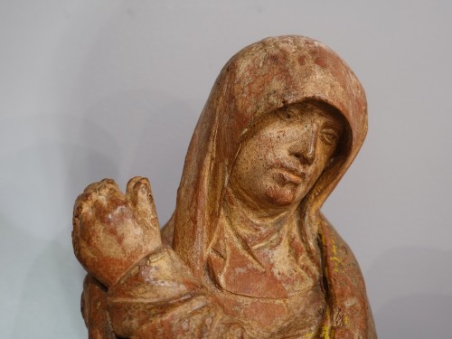 Middle age - Virgin and Saint John at Calvary – Burgundian School 15th century