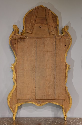 Miroirs, Trumeaux  - Miroir provençal en bois doré d'époque fin XVIIIe siècle