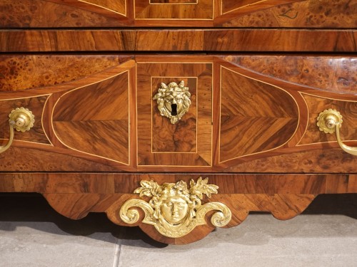 Antiquités - Louis XIV inlaid Commode from Dauphiné, Early 18th century