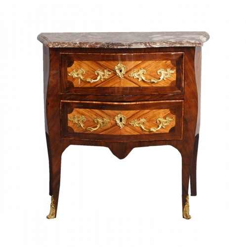 Chest of drawers in marquetry, 18th century