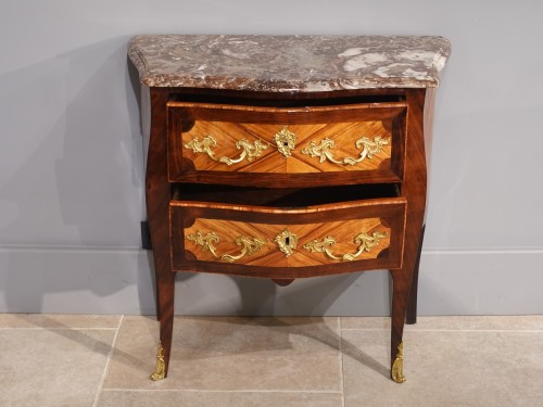 Chest of drawers in marquetry, 18th century - Louis XV