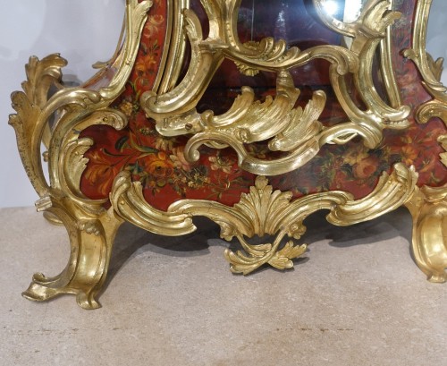 Antiquités - Cartel and its Louis XV period console signed Vallette in Paris