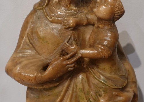 XVIe siècle et avant - Vierge à l'Enfant en albâtre de Trapani – Époque XVIe