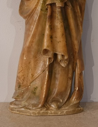 Renaissance - Vierge à l'Enfant en albâtre de Trapani – Époque XVIe