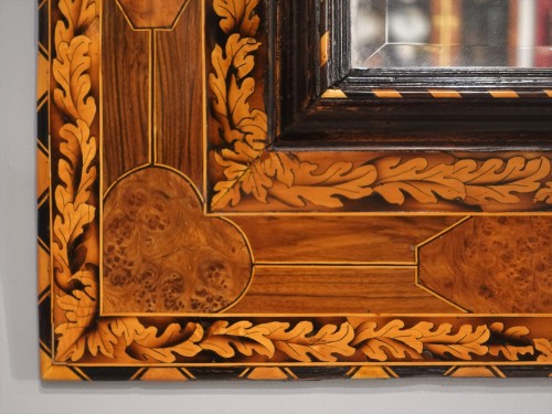 17th century - Inlaid Mirror Attributed To Noel Hache - 17th Century