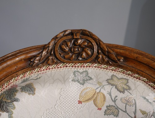 Paire de fauteuils Louis XVI estampillés Pillot - Gérardin et Cie