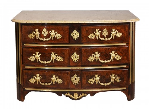 Commode Louis XIV en placage de palissandre d'époque début XVIIIe