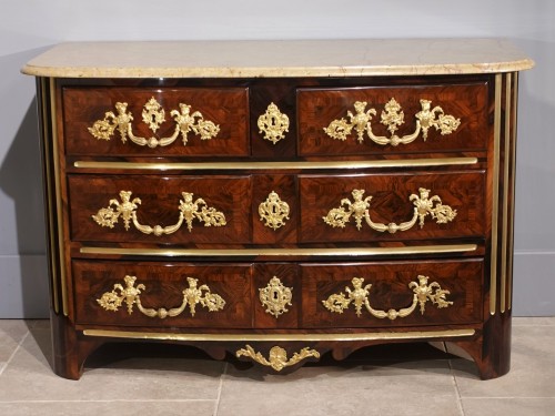 Commode Louis XIV en placage de palissandre d'époque début XVIIIe - Mobilier Style Louis XIV