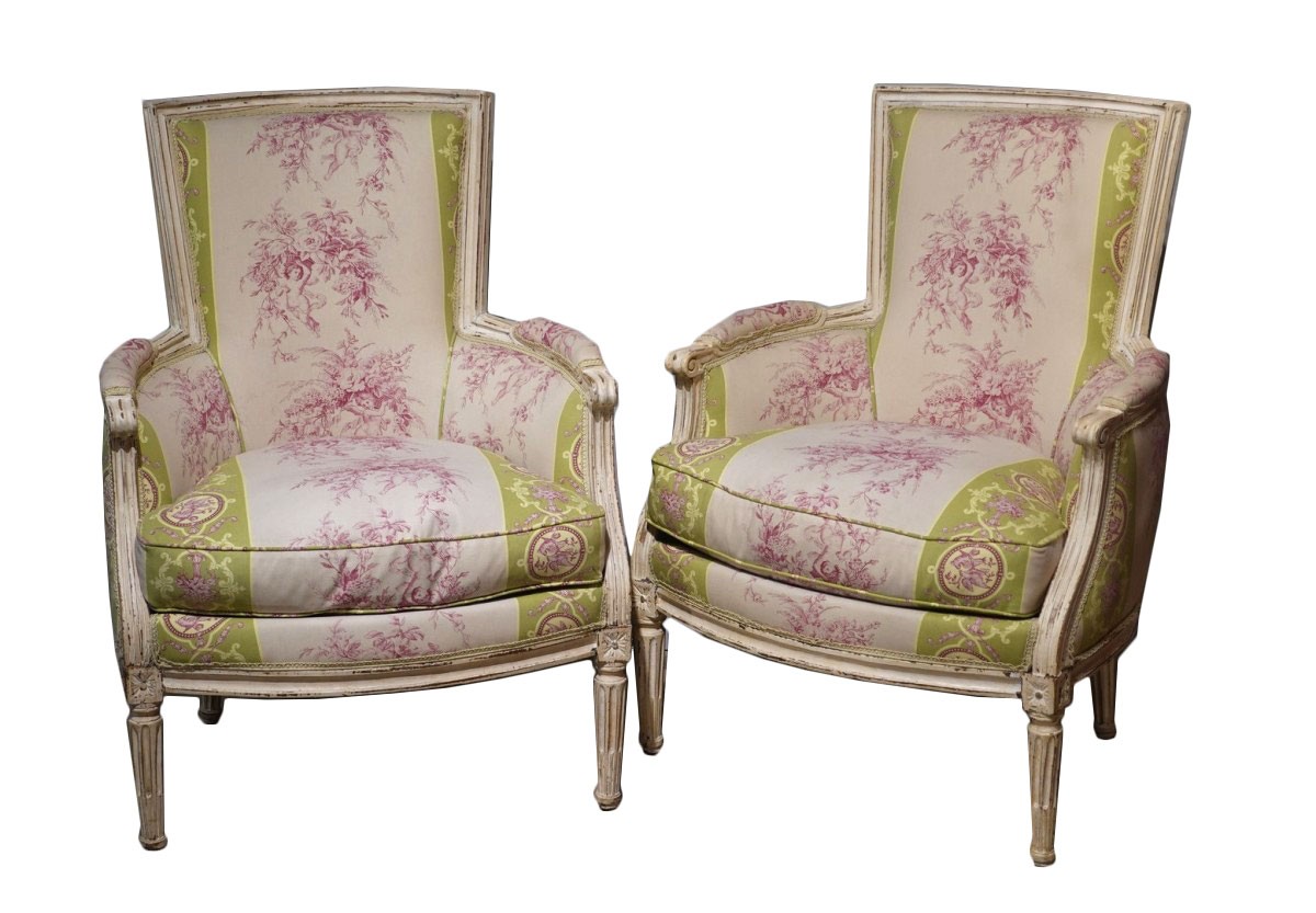 French louis xvi style bergere chair 1