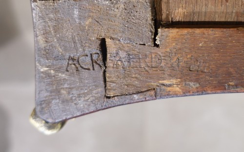 Chest of drawers in violet wood Stamped A. Criaerd  - 