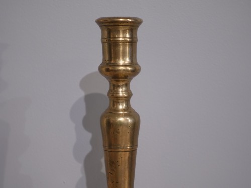 Large Renaissance candlestick in solid bronze, 16th century - Renaissance