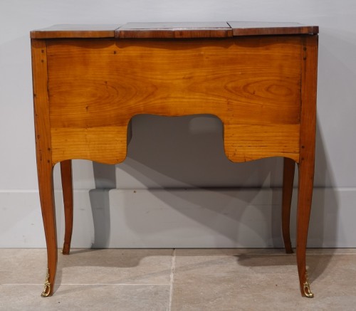 Antiquités - Dressing table Writing desk in marquetry stamped J.G Schlichtig - 18th century