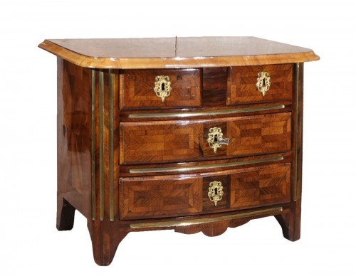 Commode de maîtrise Louis XIV d'époque début XVIIIe