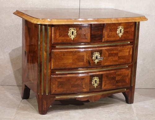 Antiquités - Commode de maîtrise Louis XIV d'époque début XVIIIe