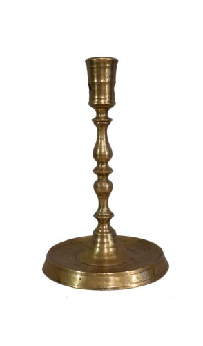 solid bronze Gothic candlestick ,late 15th century early 16th century