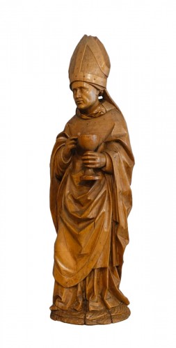 Saint Eloi statue in linden – Swabia Early 16th century