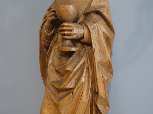 Statue représentant Saint Éloi en tilleul – Souabe début XVIe siècle - Moyen Âge