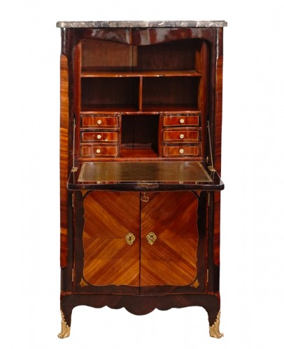 Secretaire from the Louis XV period stamped J.BIRCKLE