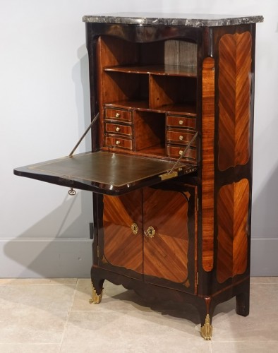 Secretaire from the Louis XV period stamped J.BIRCKLE - Furniture Style Louis XV