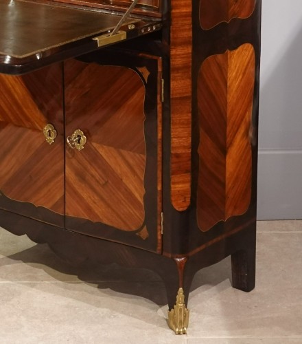 Antiquités - Secretaire from the Louis XV period stamped J.BIRCKLE