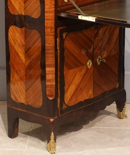 Antiquités - Secretaire from the Louis XV period stamped J.BIRCKLE