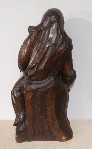 Louis XIII - Pietà in walnut from the 17th century