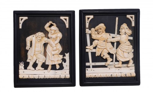 Ivory Humorous scenes– Germany 18th century