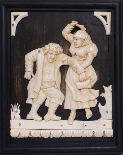 Objets de Curiosité  - Scènes humoristiques en ivoire – Allemagne XVIIIe siècle