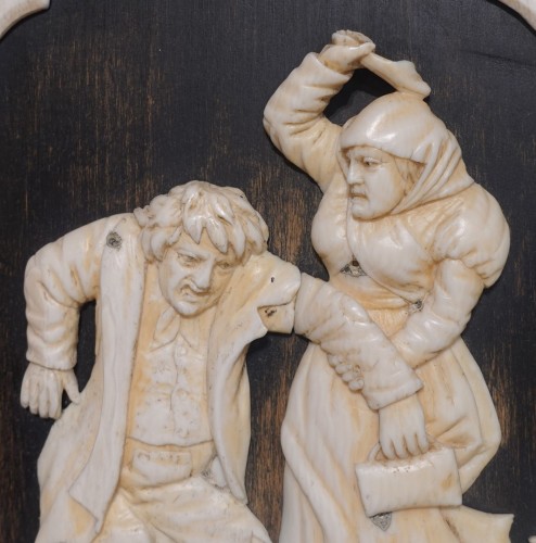 18th century - Ivory Humorous scenes– Germany 18th century