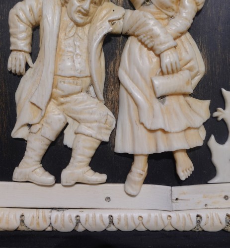 Ivory Humorous scenes– Germany 18th century - Louis XV