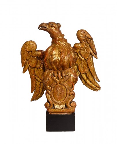 Sculpture en bois doré représentant un aigle – Italie XVIIIe siècle