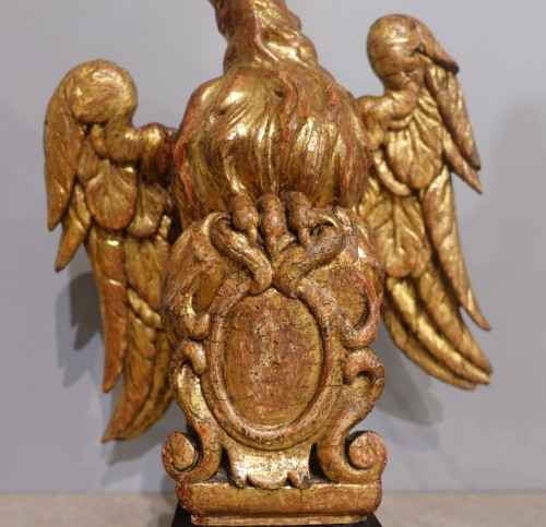 Sculpture  - Gilded wooden sculpture representing an eagle – Italy 18th century