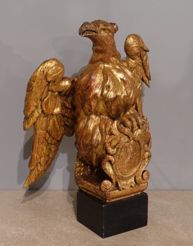 Gilded wooden sculpture representing an eagle – Italy 18th century - 