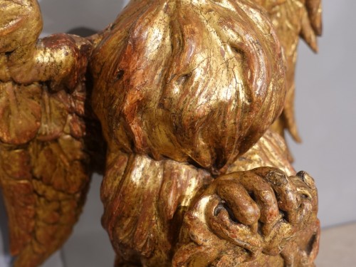 18th century - Gilded wooden sculpture representing an eagle – Italy 18th century