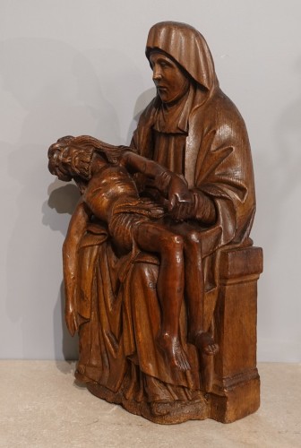 Sculpture Sculpture en Bois - Pietà ou Vierge de pitié sculpture en chêne – Pays Bas circa 1520