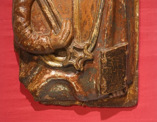 XVIe siècle et avant - St Pierre et St Paul – Panneaux en bois sculpté en haut relief  XVIe siècle